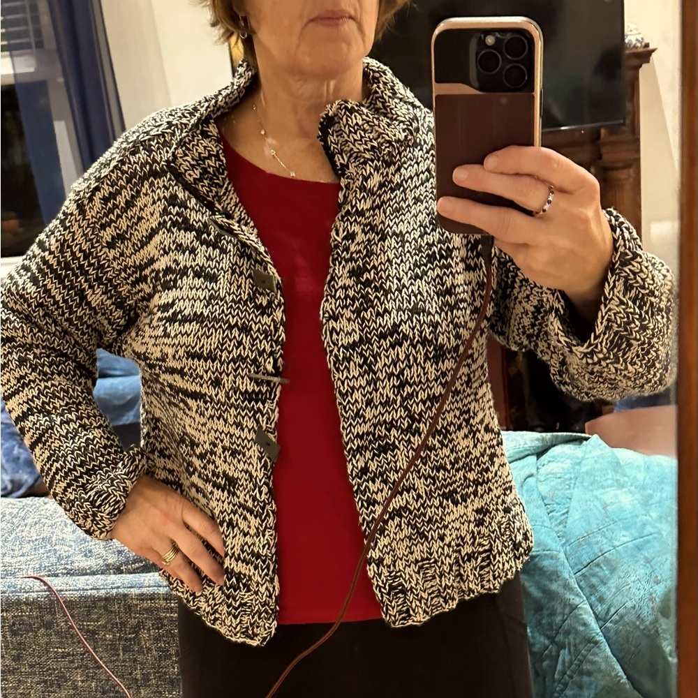Fun and comfy all cotton Rico cardigan